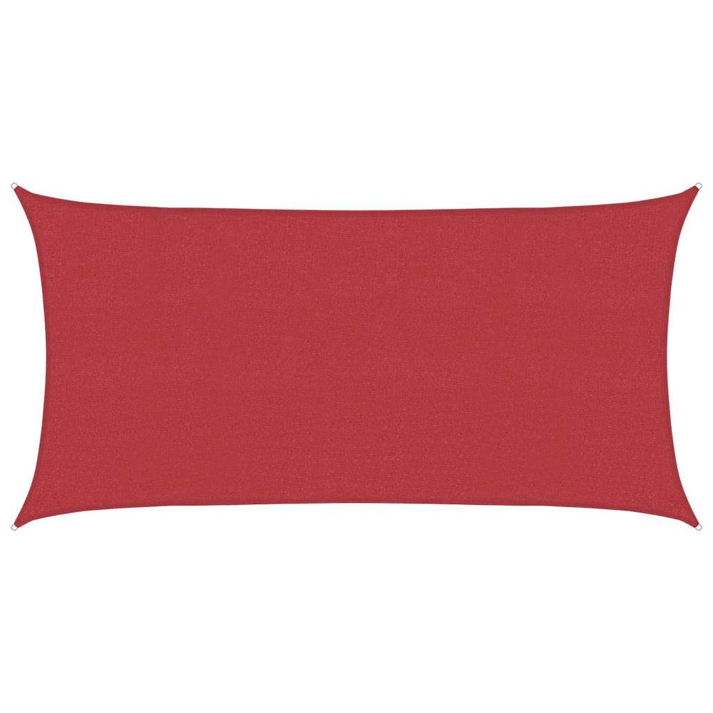 Voile d'ombrage 160 g/m² rouge 2x3,5 m pehd