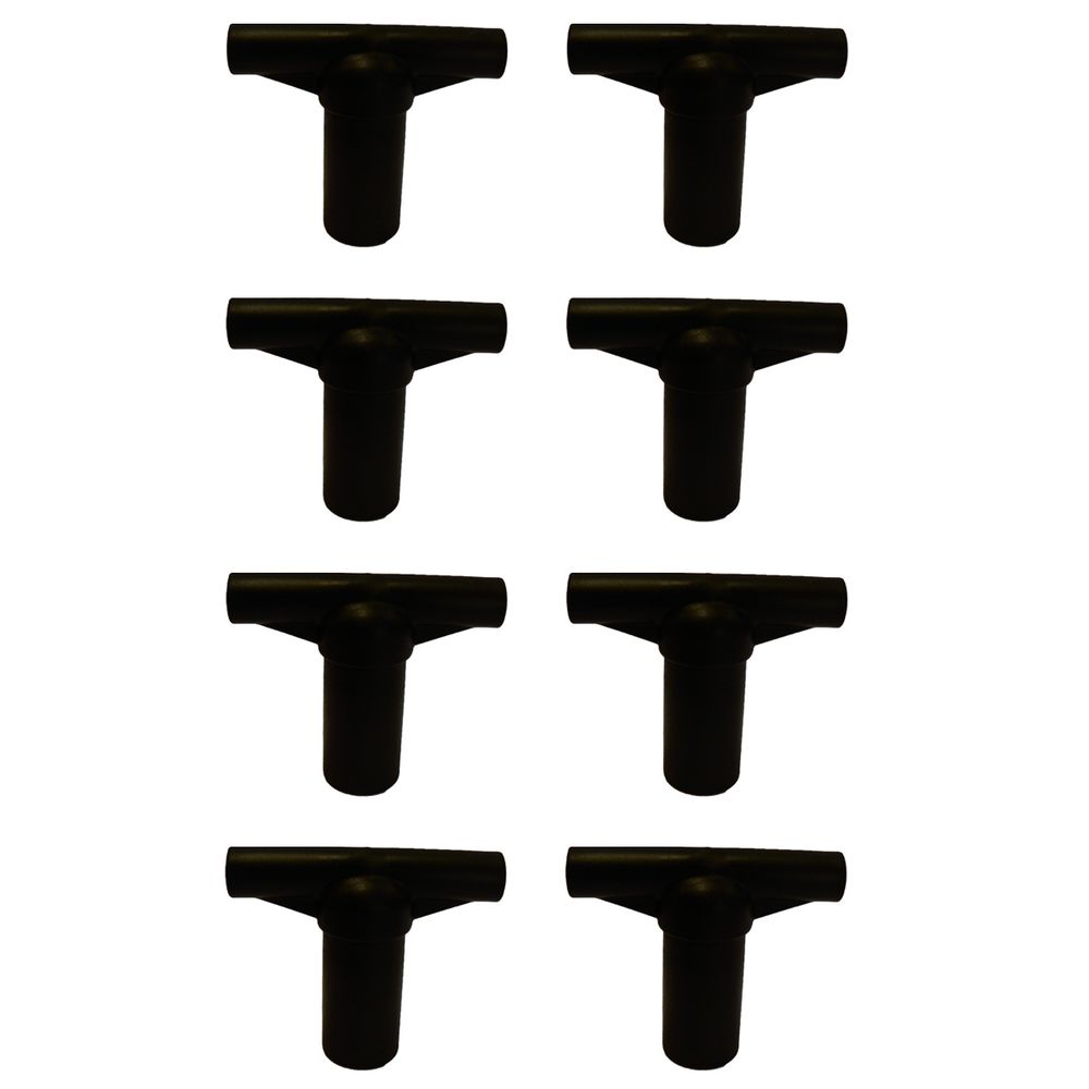 Kangui lot de 8 capuchons t-section pour arceau de filet de trampoline ø 32 mm