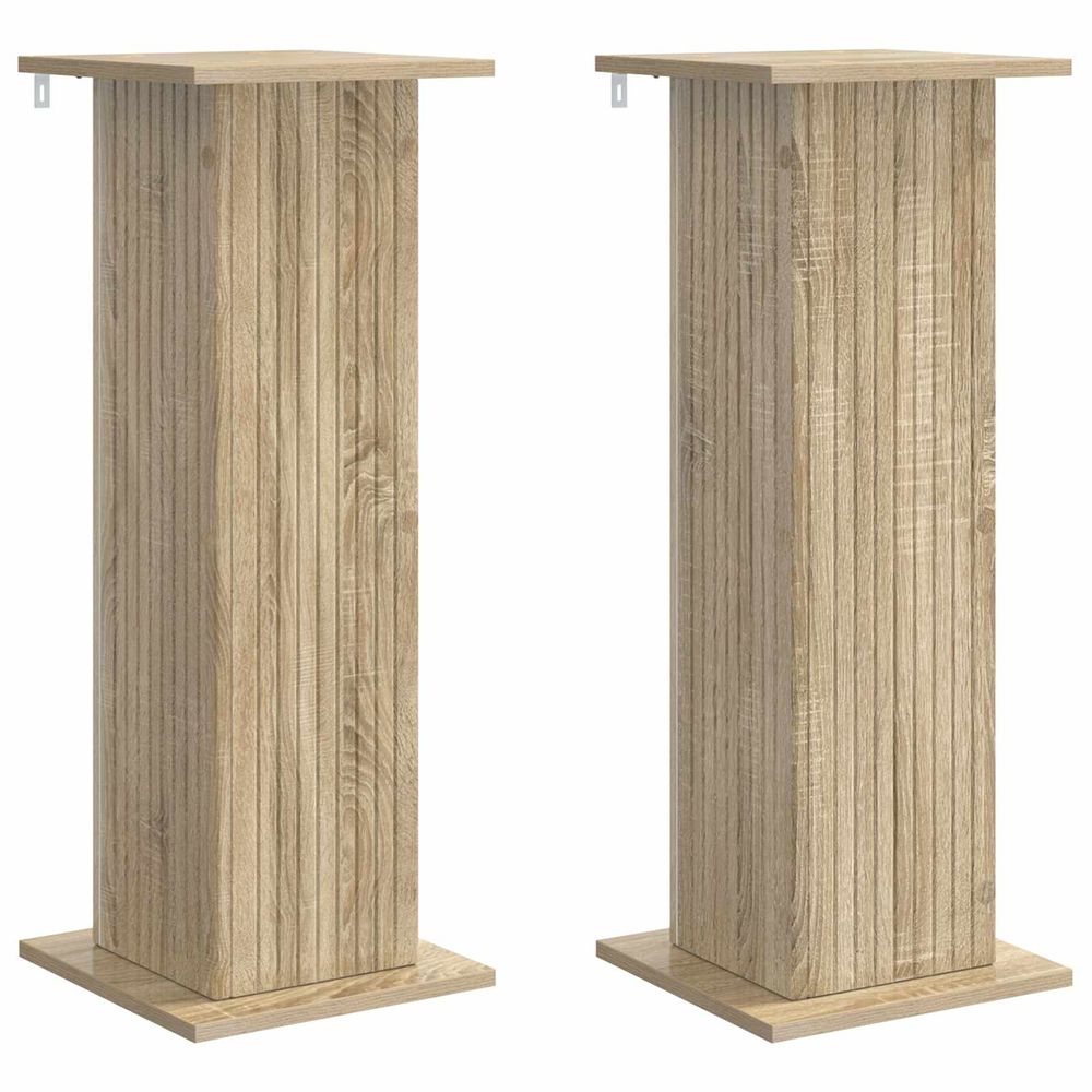 Support de plante 2 pc chêne sonoma 30,5 x 30 x 80,5 cm