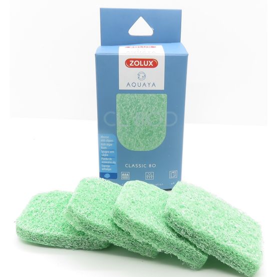 Filtre pour pompe classic 80, filtre co 80 d mousse phosphate x 4. Pour aqu