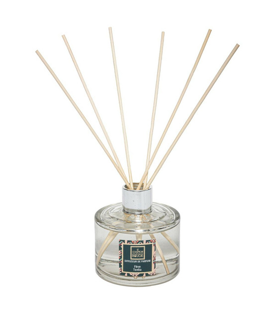 Diffuseur de parfum fève tonka 200 ml avec 6 bâtonnets