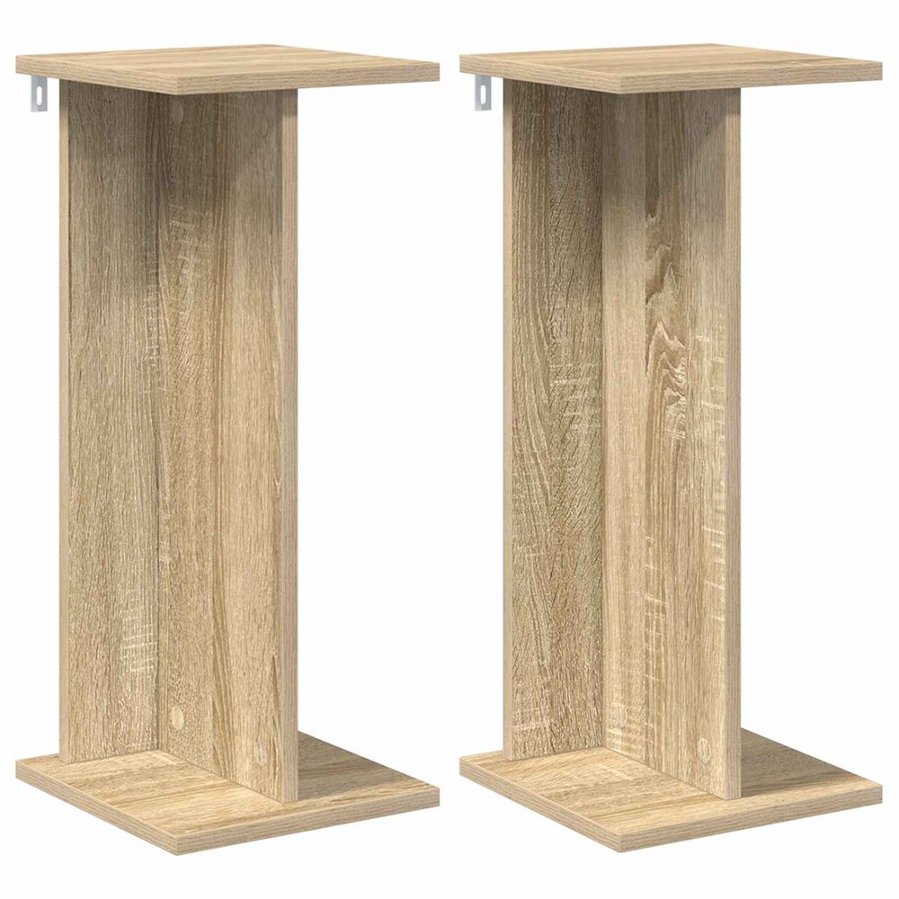 Support de plante 2 pièces chêne sonoma 25 x 25,5 x 60,5 cm
