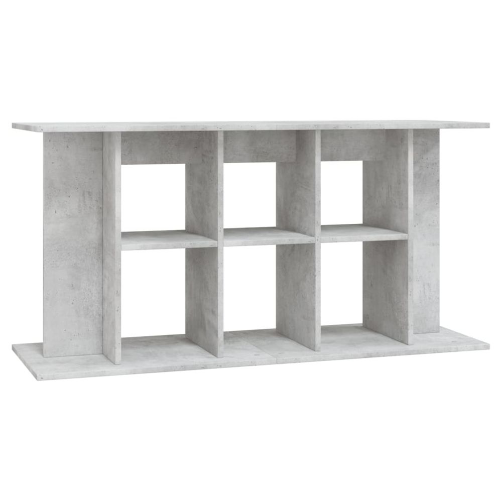 Support d'aquarium en béton gris 120 x 40 x 60 cm bois d'ingénierie