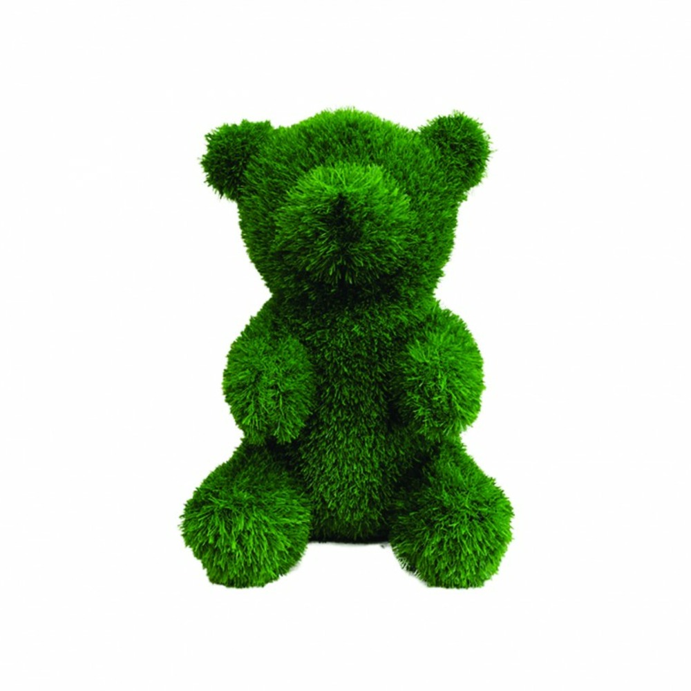 Grande peluche de jardin ours gazon synthétique (100 cm) - vert 100 cm