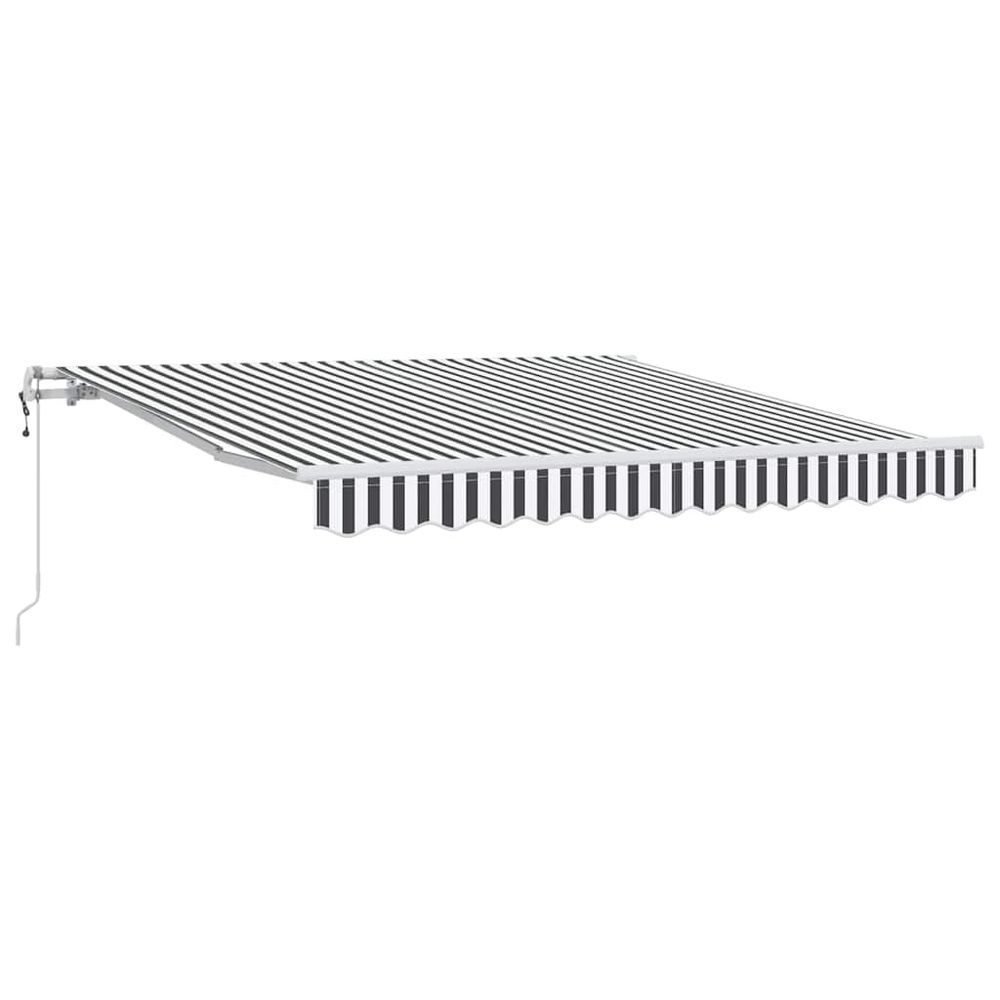Auvent rétractable automatique anthracite et blanc 300x250 cm