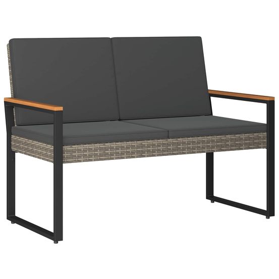 Banc extérieur 2 -seater 107 x 61 x 80 cm polyrotin