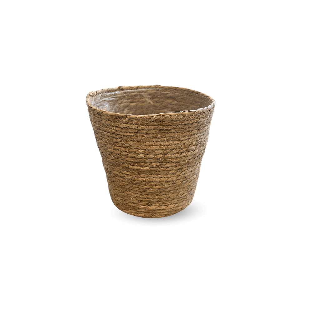 2 paniers jonc tressé rond H 37 x 50 cm + H 48 x 40 cm – LIVRAISON OFFERTE - Décoration