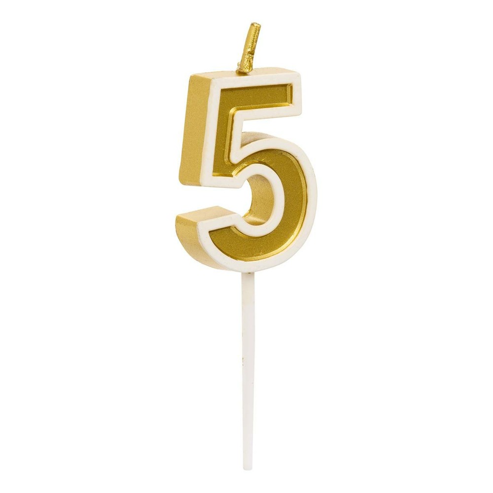 5five - bougie d'anniversaire numéro 5