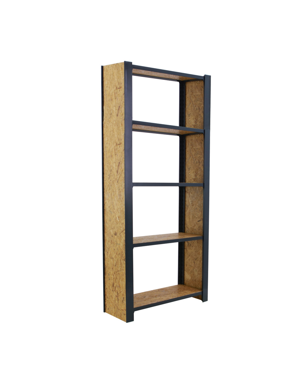 Etagère légère sans vis officlick 5/300 wood 800 antraci/osb + plaques 2100 antracite/osb 2100x800x300 - simonrack