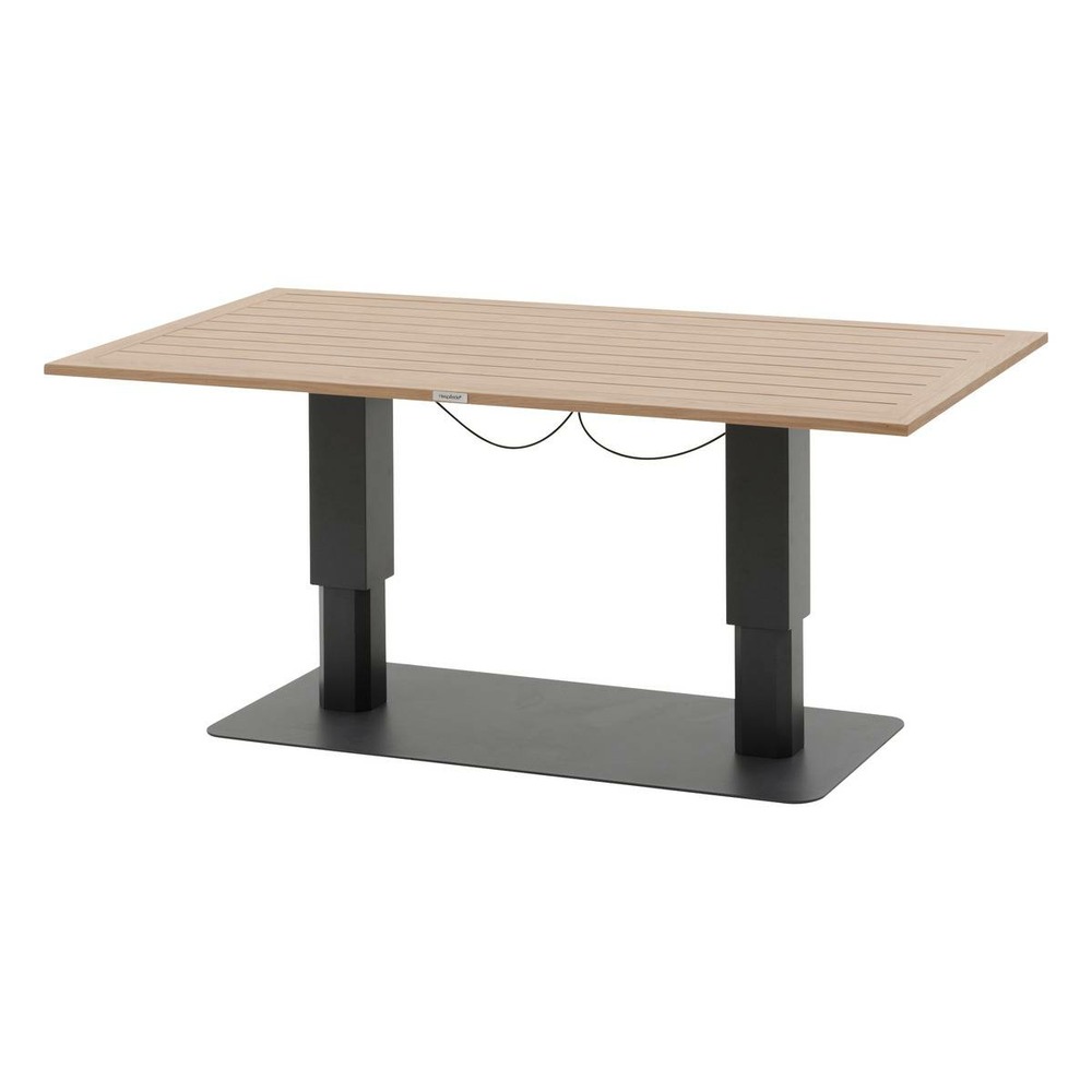 Table de jardin relevable rectangulaire 