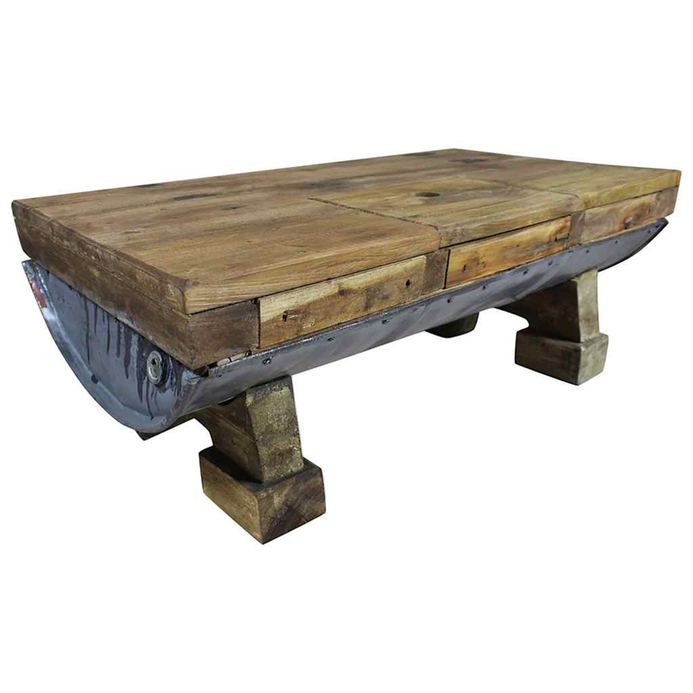 Table basse Bois de rÃ©cupÃ©ration massif