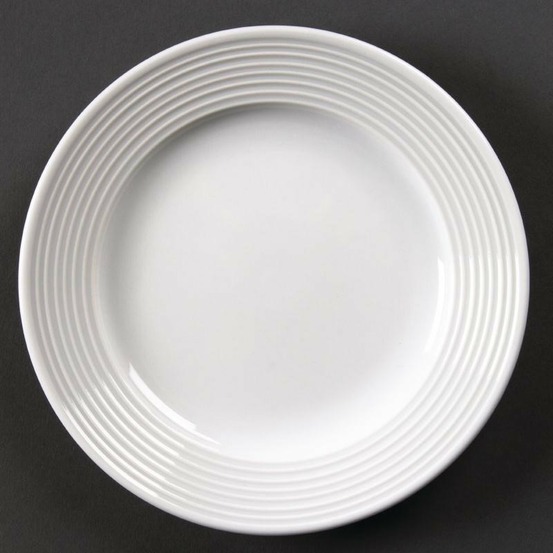 Assiettes à bord large linear 200(ø)mm lot de 12 olympia