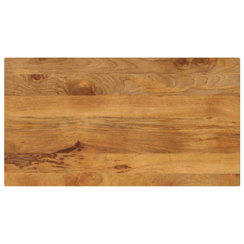 Dessus de table 100x50x3,8cm rectangulaire bois massif manguier