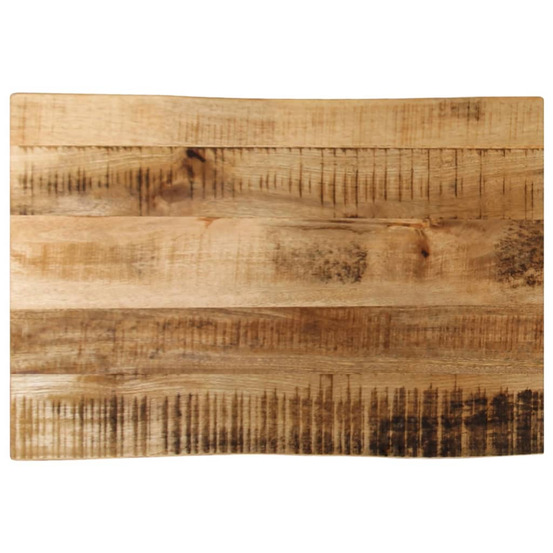 Dessus de table bord vivant 50x40x2,5 cm bois de manguier brut