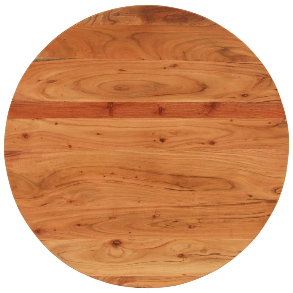 Dessus de table ø90x3,8 cm rond bois massif d'acacia