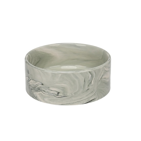 Gamelle ronde pour la nourriture et l'eau marbre