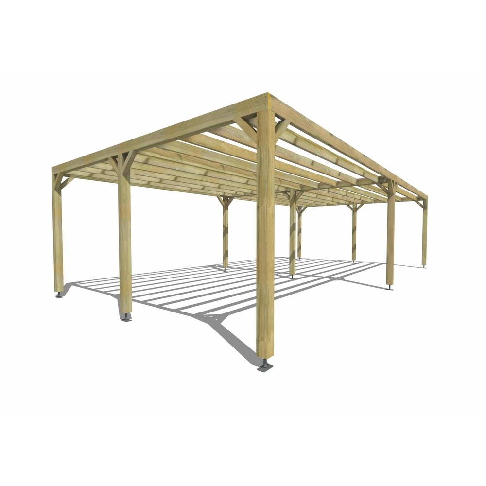 Pergola bois • 10m x 5m • indépendante • sens largeur • livraison comprise