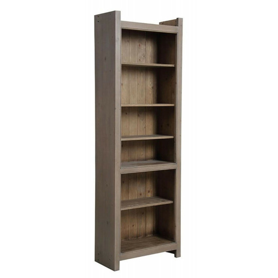 Bibliothèque 5 étagères bois marron - natural interior's