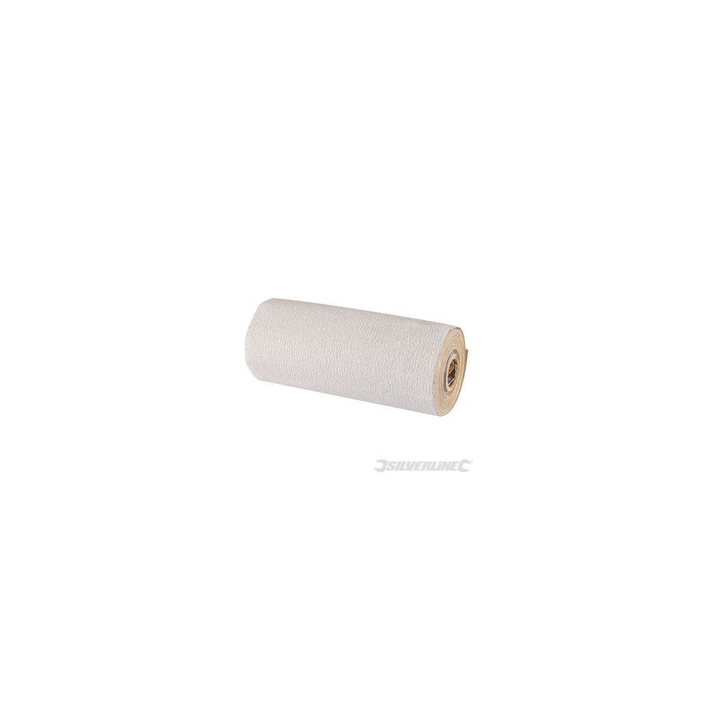 Silverline - rouleau abrasif stéarate de corindon, 5 m - grain 240