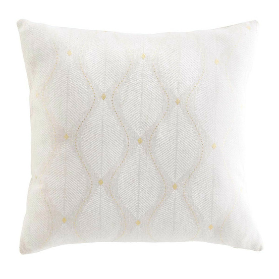Coussin imprimé métallisé