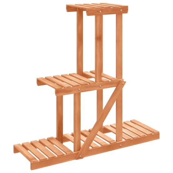 Support à fleurs 81x25x75,5 cm bois massif de sapin