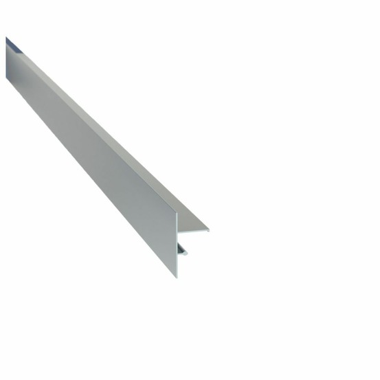 Profilé de finition clipsable pour terrasse sur plots - jouplast - gris - 70 mmmm