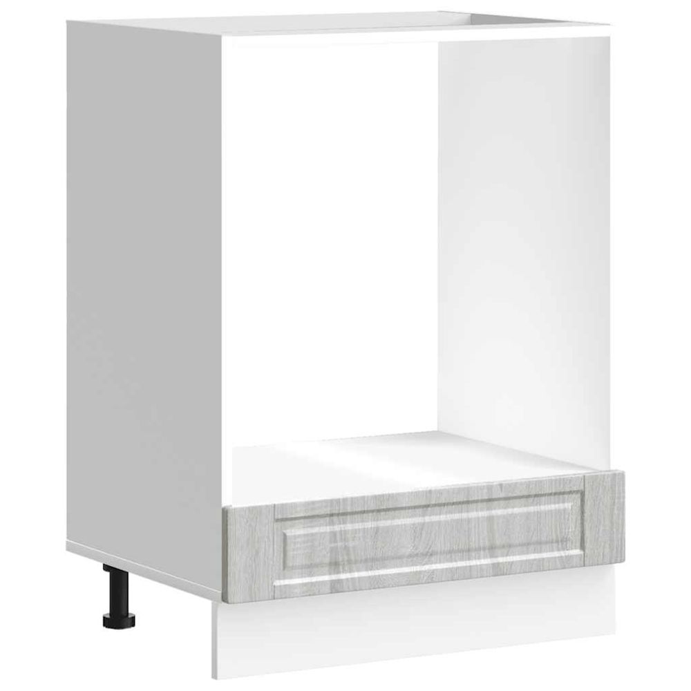 Armoire à four porto sonoma gris bois d'ingénierie