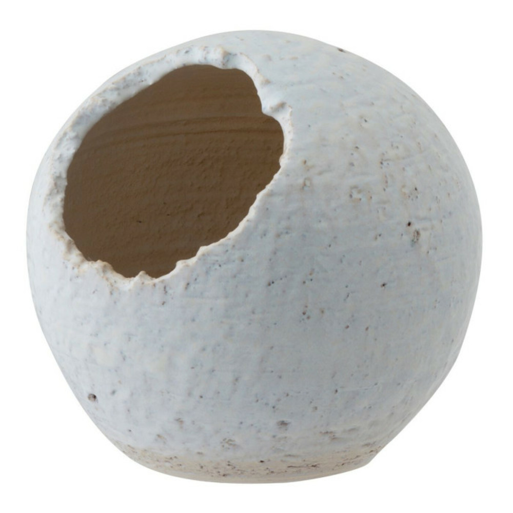 Cache-pot en céramique oblique 22cm blanc