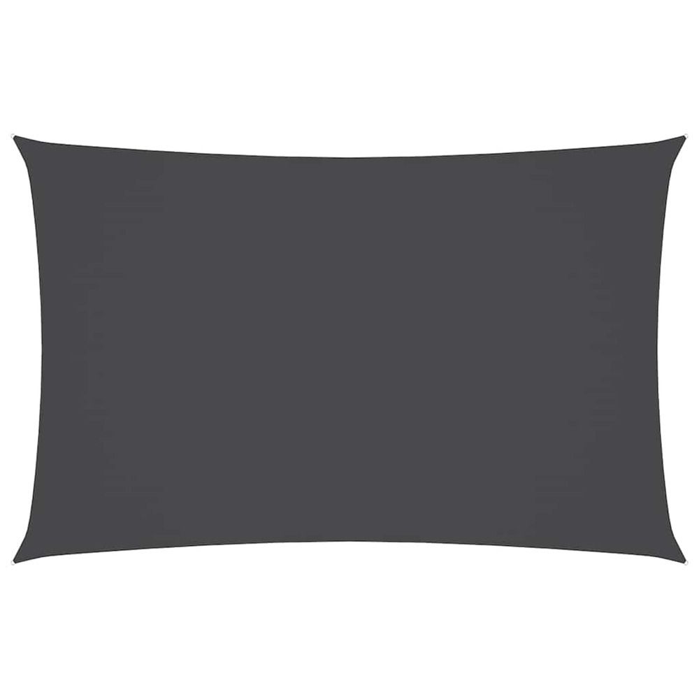Voile de parasol tissu oxford rectangulaire 4x7 m anthracite