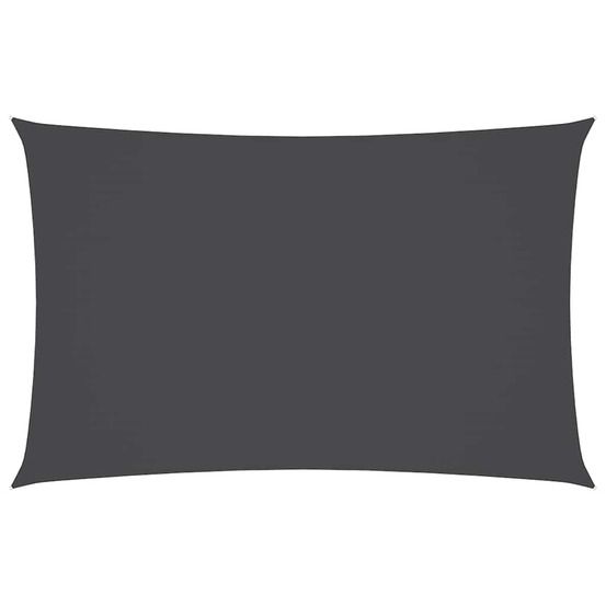 Voile de parasol tissu oxford rectangulaire 4x7 m anthracite