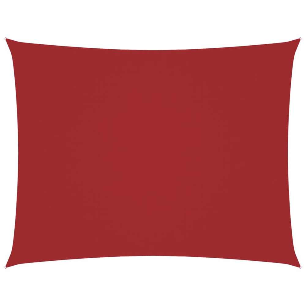 Voile de parasol tissu oxford rectangulaire 3,5x5 m rouge