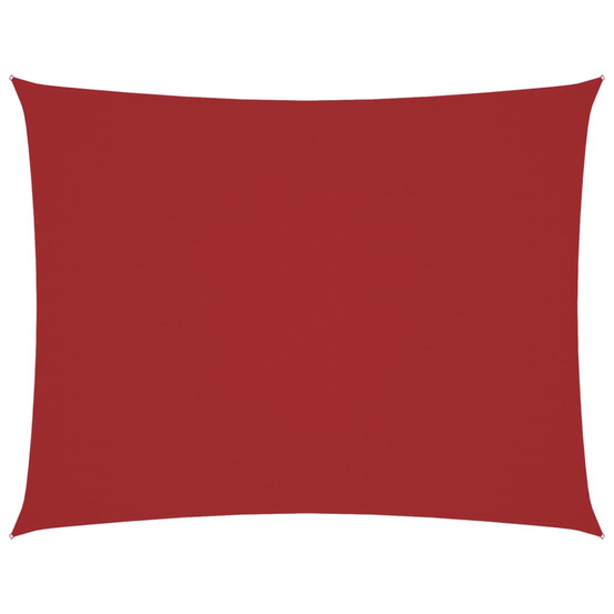Voile de parasol tissu oxford rectangulaire 3,5x5 m rouge