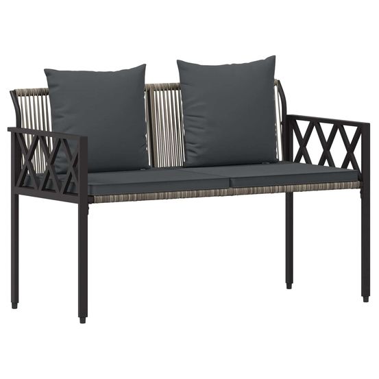 Bancs d'extérieur 2 -seater 116 x 56 x 75 cm polyrotin