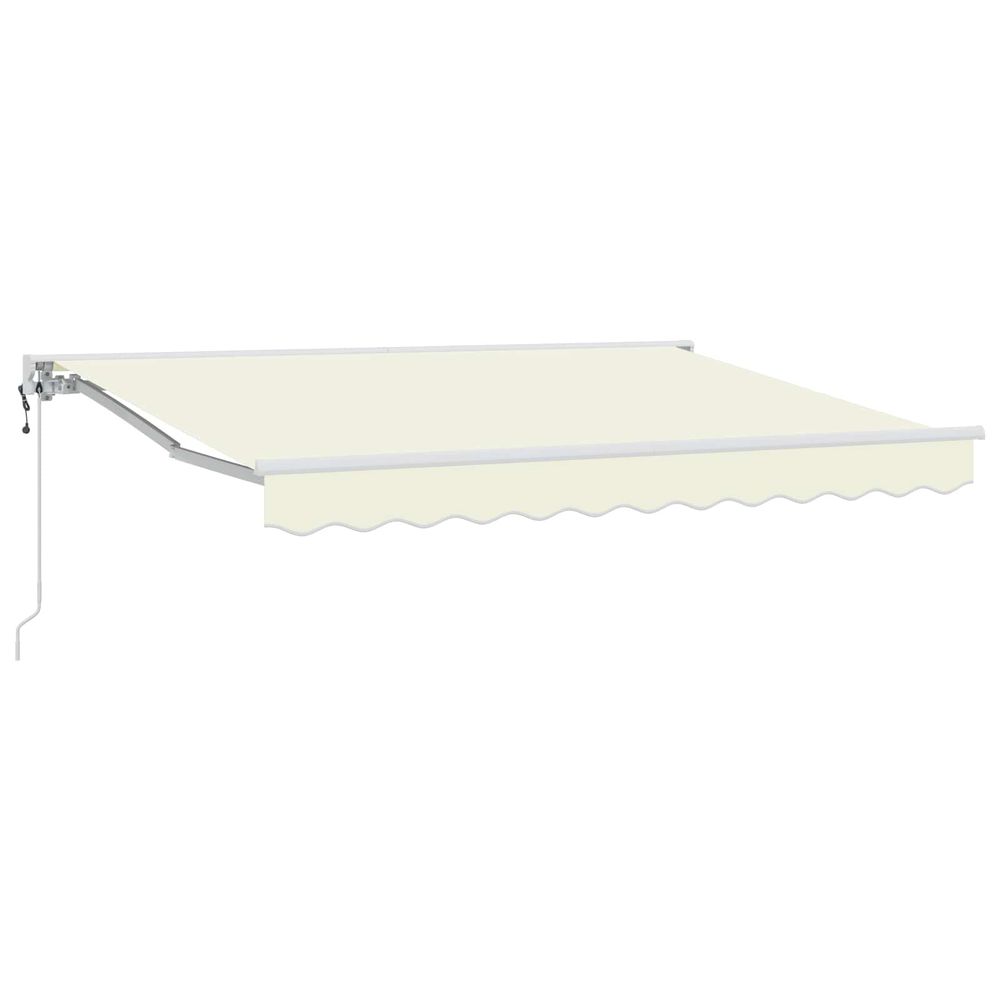 Auvent rétractable électrique crème 3,5 x 2,5 m