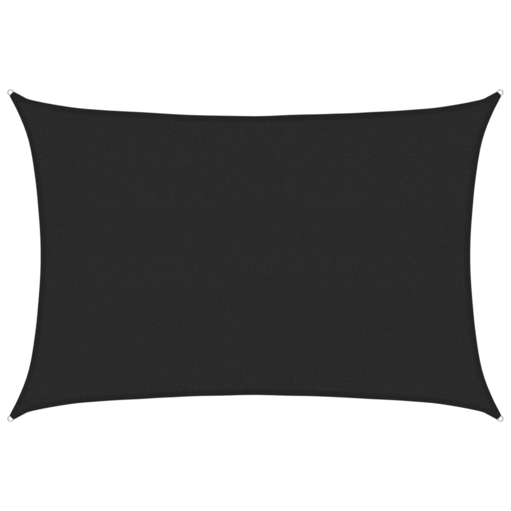 Voile d'ombrage 160 g/m² noir 3x4,5 m pehd