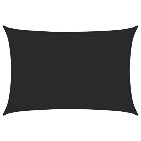 Voile d'ombrage 160 g/m² noir 3x4,5 m pehd