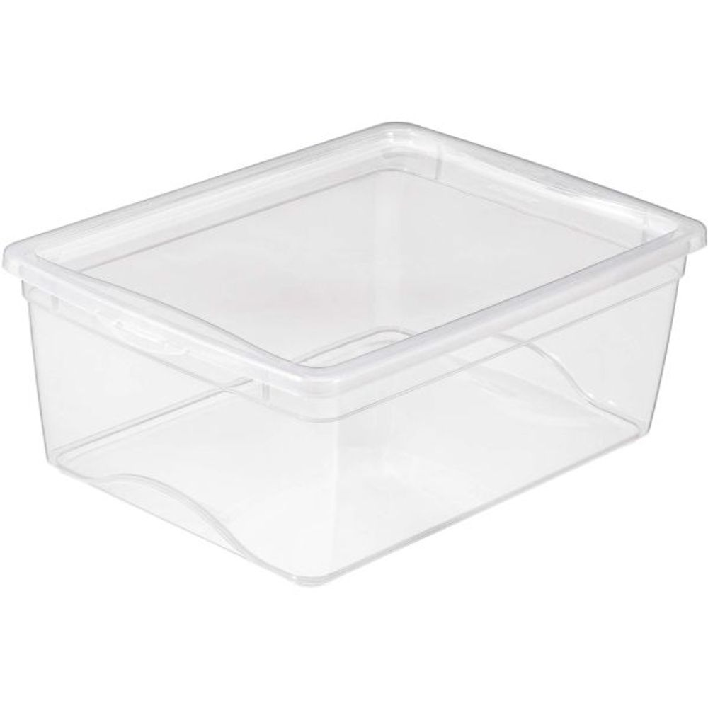 Boite de rangement avec couvercle omega transparent 18 litres