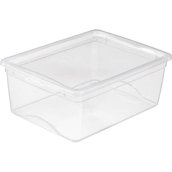 Boite de rangement avec couvercle omega transparent 18 litres