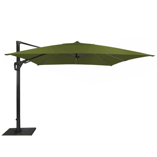 Parasol déporté elios sunbrella 3 x 3 m en alu - green - inclinable et orientable