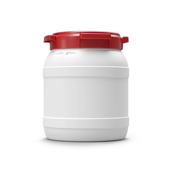 Fut / bidon plastique alimentaire grande ouverture à visser - curtec - 15 litres