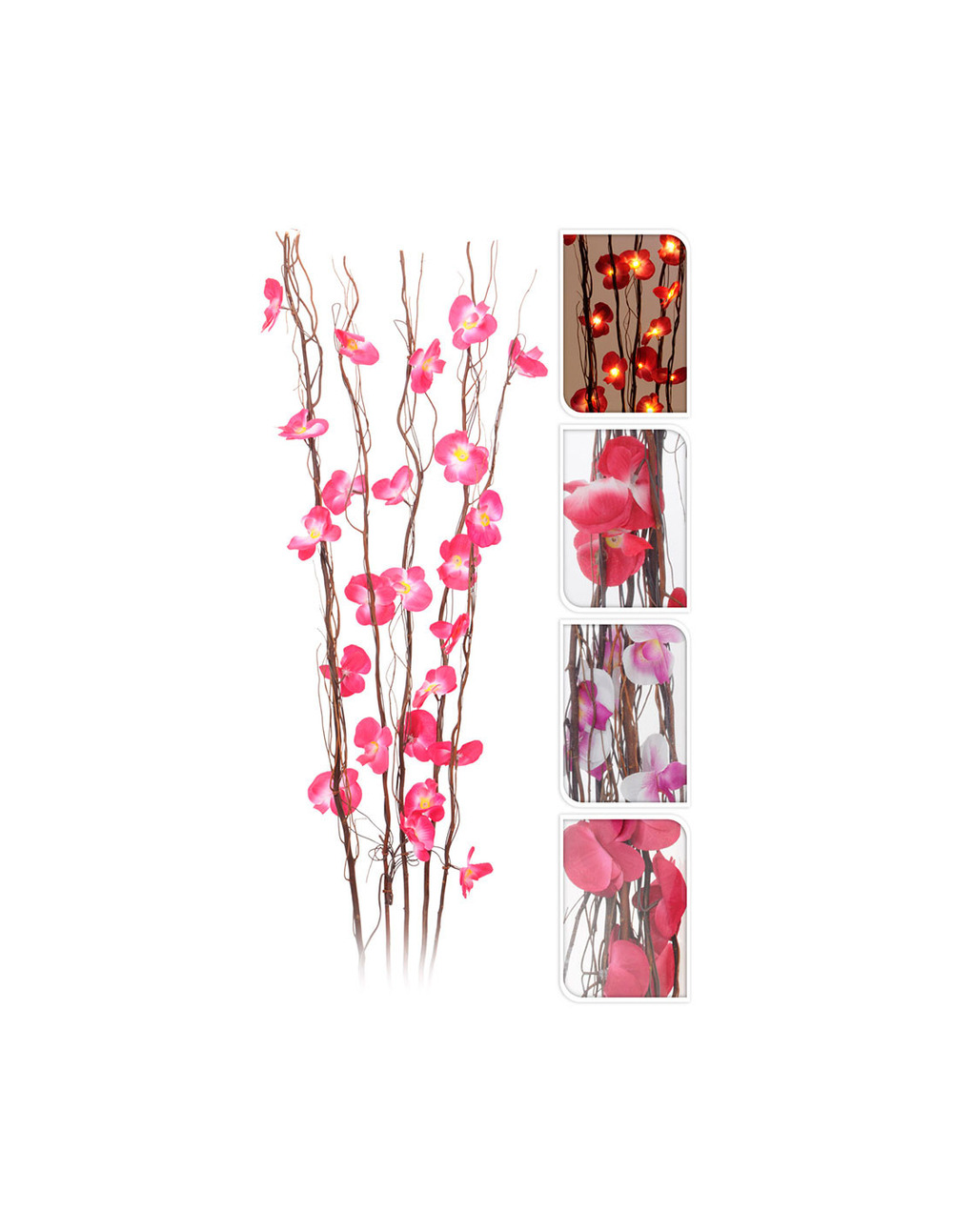 Bouquet de fleurs décoratif avec led mod. Assorti