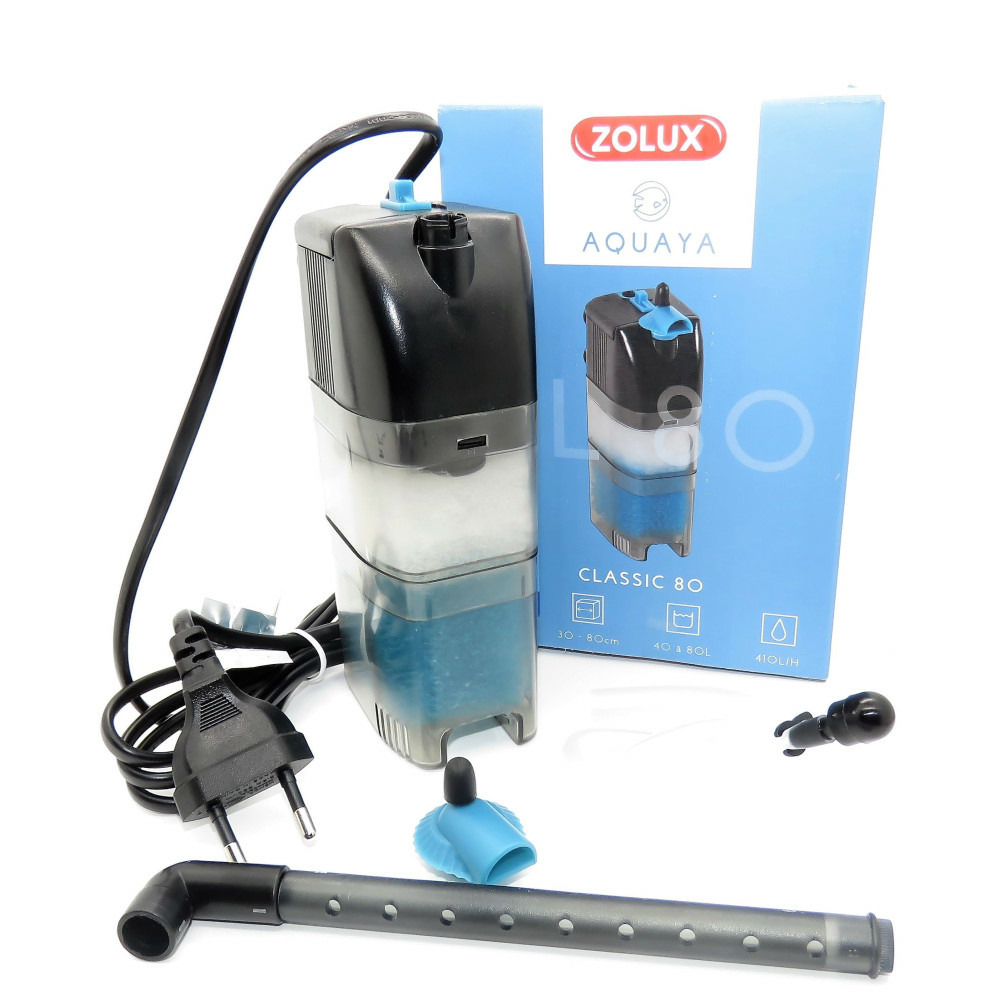 Filtration intérieure classic 80 zolux 5 w pour aquarium de 40 à 80 l