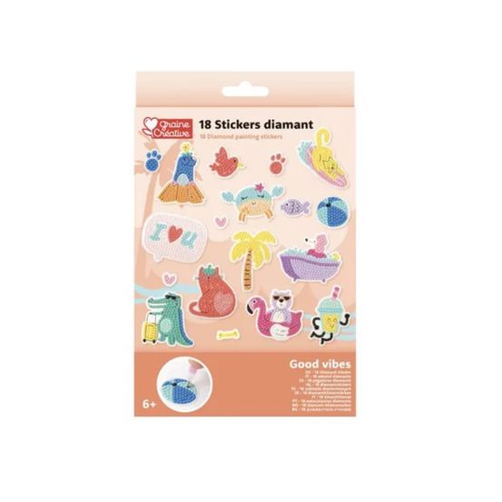 Kit diamant - stickers enfant 18 pcs