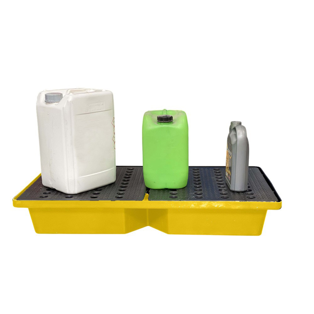 Bac de rétention 70l empilable avec caillebotis