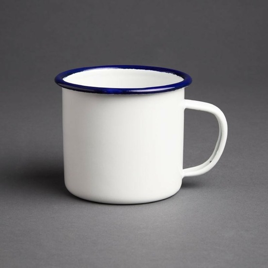 Mug en acier émaillé olympia - lot de 6