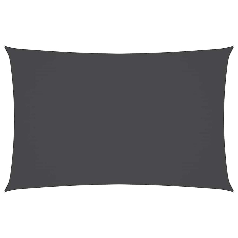 Voile de parasol tissu oxford rectangulaire 4x7 m anthracite
