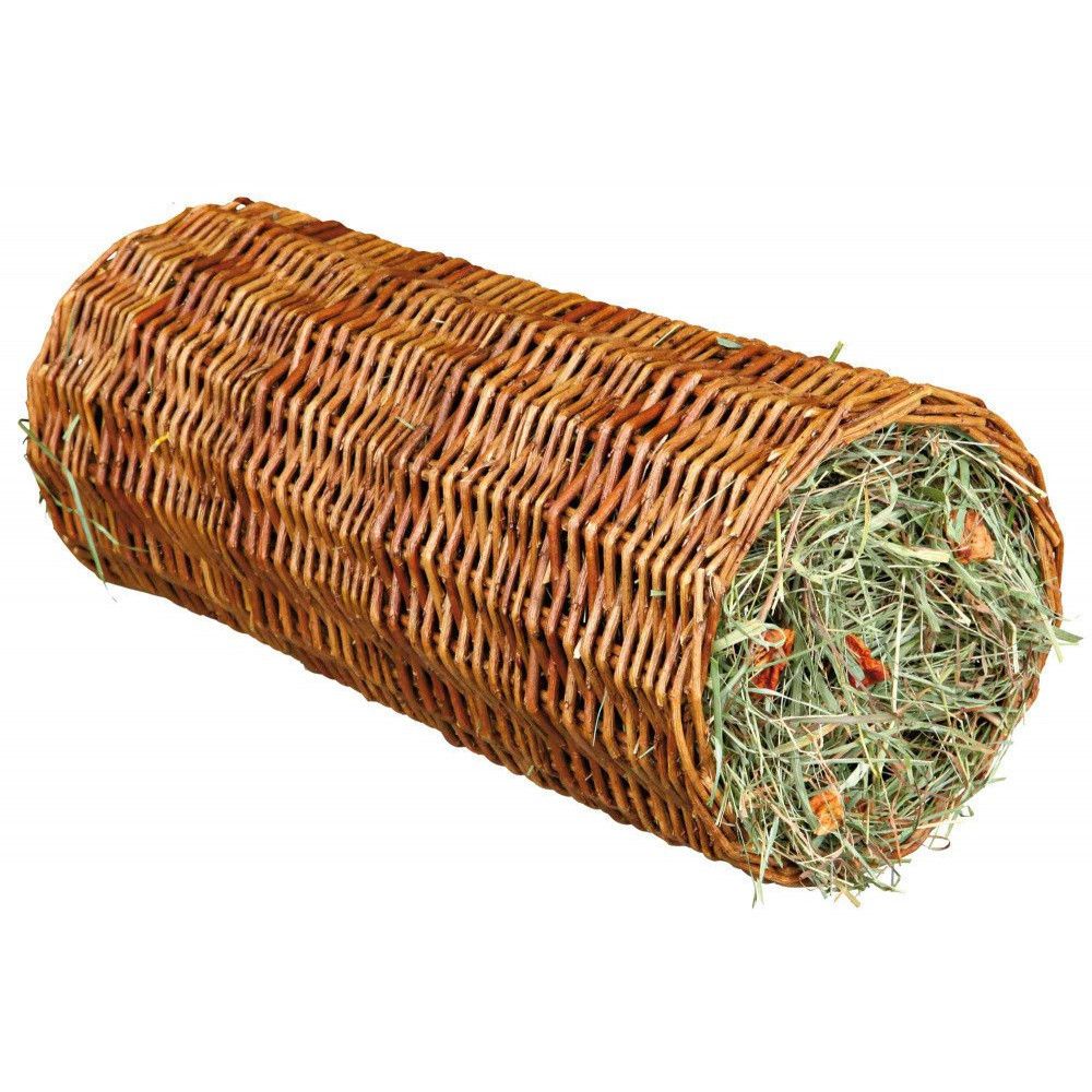 Tunnel en osier avec foin ø 15 × 33 cm pour rongeur