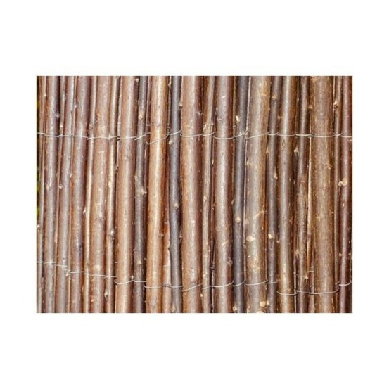 Canisse osier premium brun à occultation moyenne, h.1.5 x l.3 m