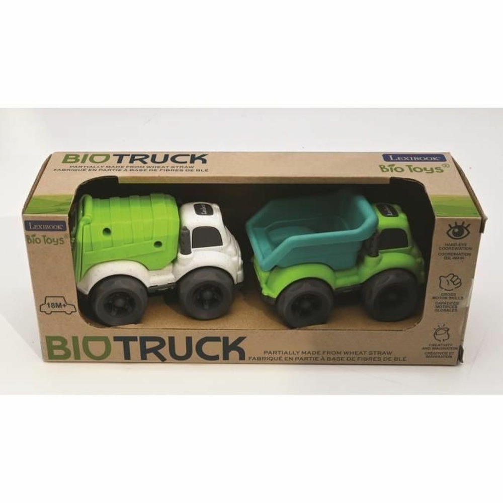 Petites voitures - pack de 2 camions vert pour bébé