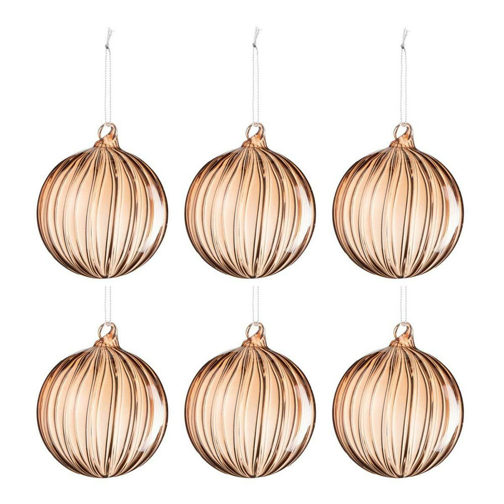 Lot de 6 boules de noël 